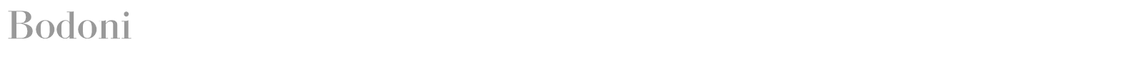 Bodoni font preview